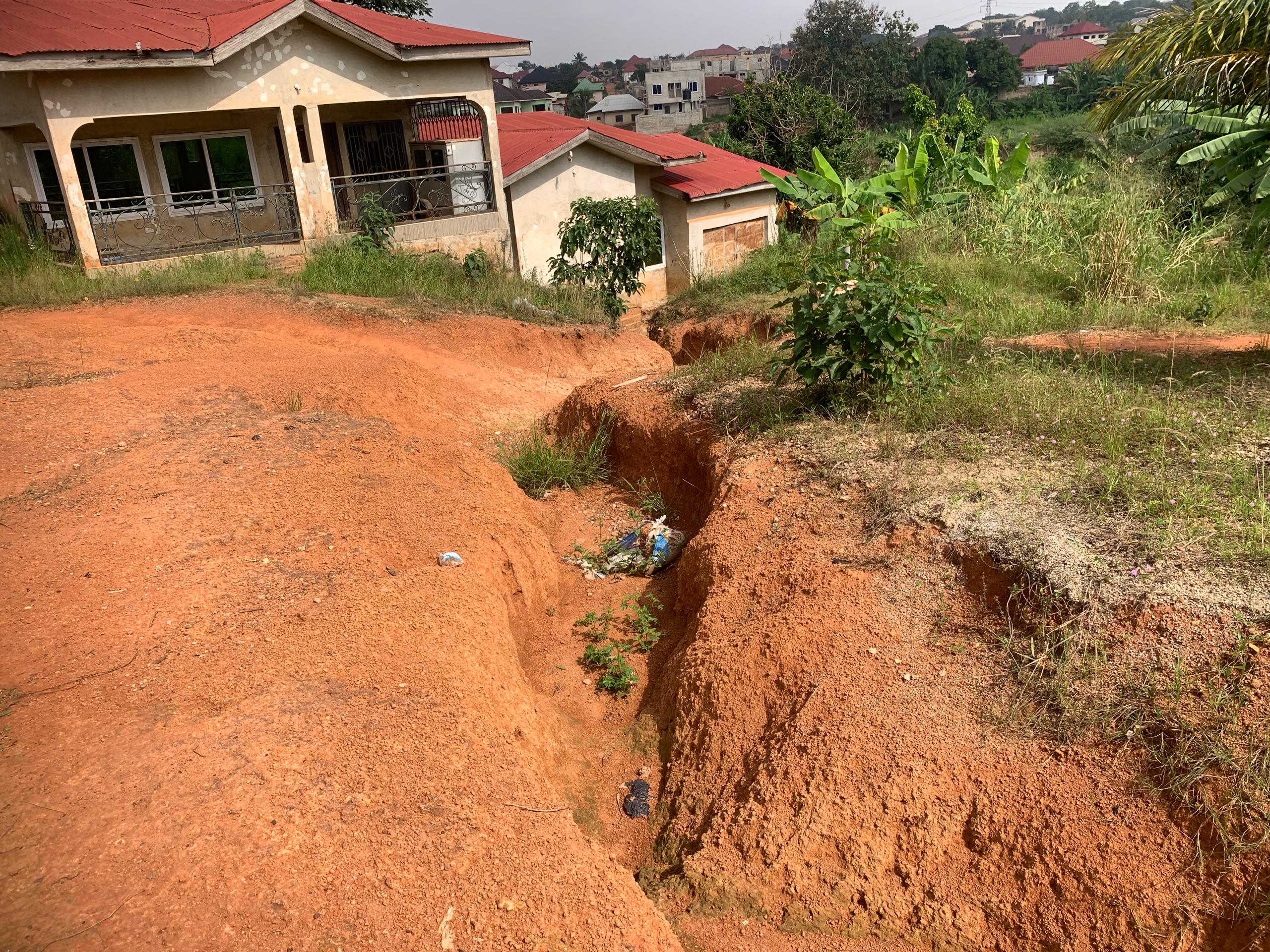 100 x 110 ft ridgy land with building on it for redevelopment